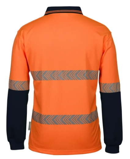 Picture of JB's Wear, HV L/S Segmented Tape Polo